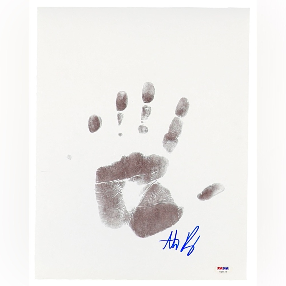 💥Anthony Rizzo💥 Chicago Cubs Signed Handprint 2016 World Series Autograph —PSA